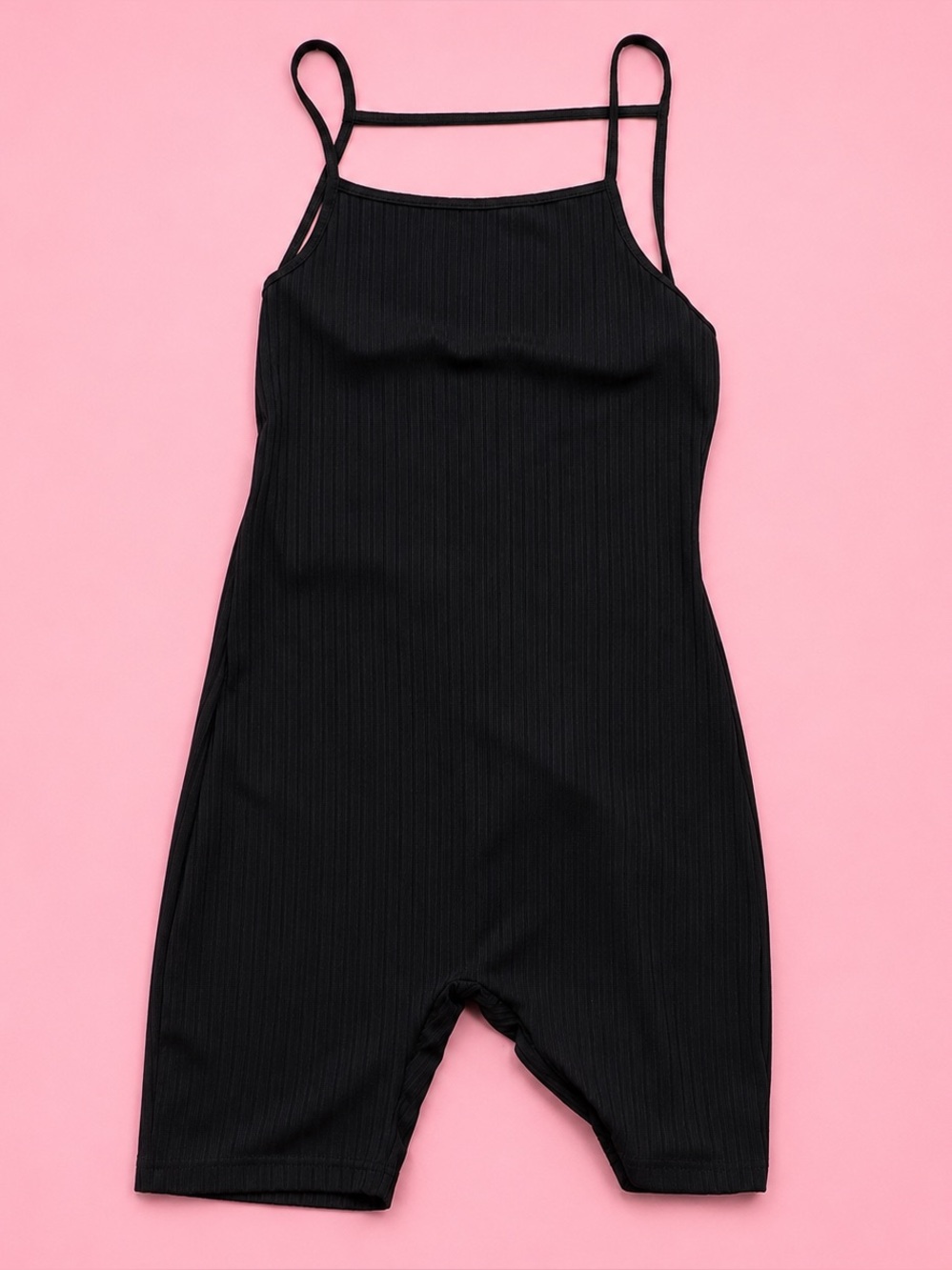 Black Ribbed Women’s Jumpsuit